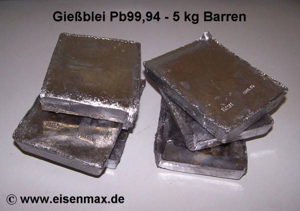 Bleibarren Gießmetall 5 kg Stücke im Shop Eisenmax günstig kaufen